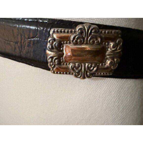 Enmon Leather Western Vintage Belt‎ Made In USA Italian Calfskin Size Large 3166 main image 4